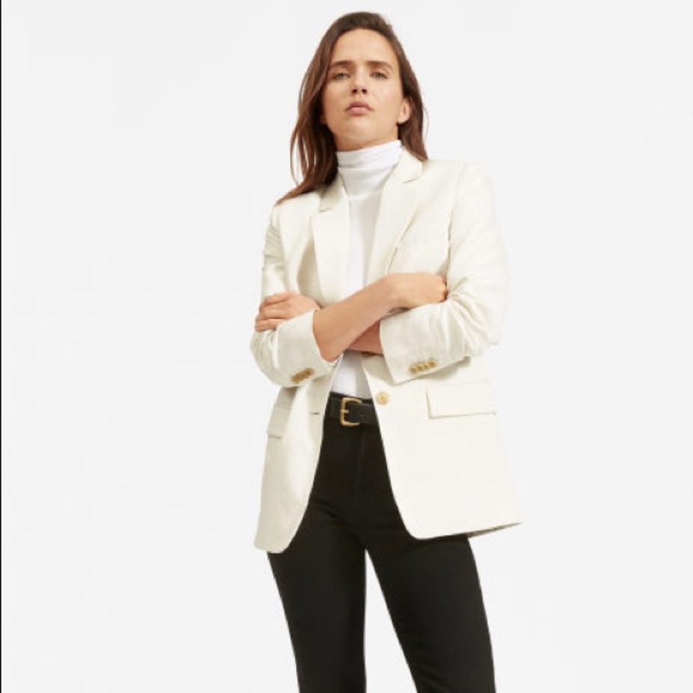 Everlane cotton-linen blazer
